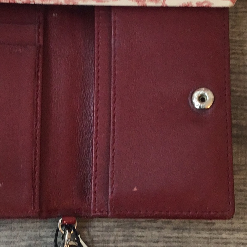 Dior Burgundy Red Card Holder with Box - Picture 6 of 16